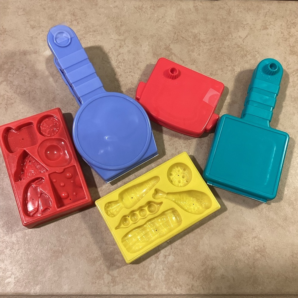 Vintage 90s Play Doh Food Molds Set